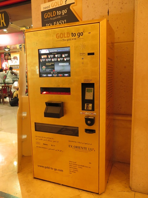 Gold to go vending machine Dubai.