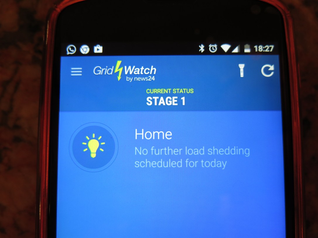 Now we're cooking with gas because of load shedding.