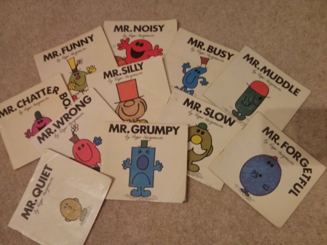 Travel with toddlers and babies, Mr Men books are ideal.