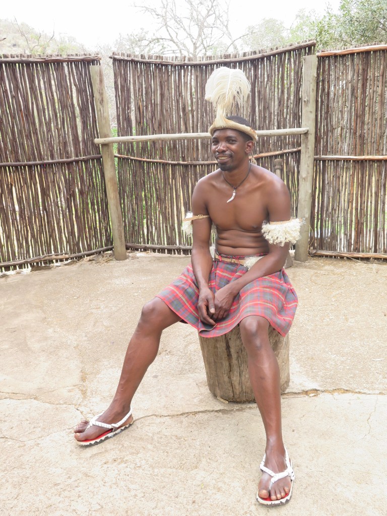 Man wearing traditional Pedi Kilt in South Africa