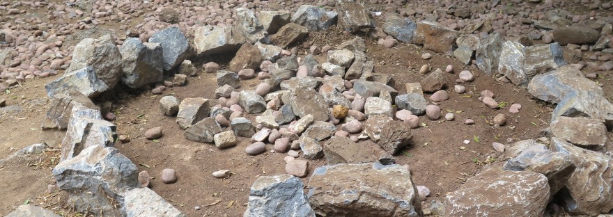Zulu stone circle to appease the spirits