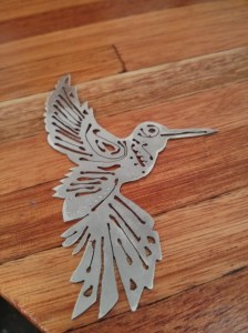 sterling silver hummingbird pendant