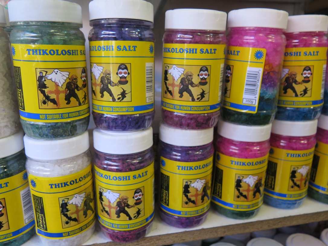 jars of tokoloshe salt or thikoloshi salt for sale in Newtown Johannesburg