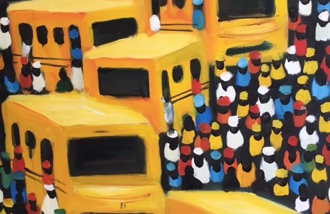 Expat Lagos painting yellow busses Nigeria A-Z