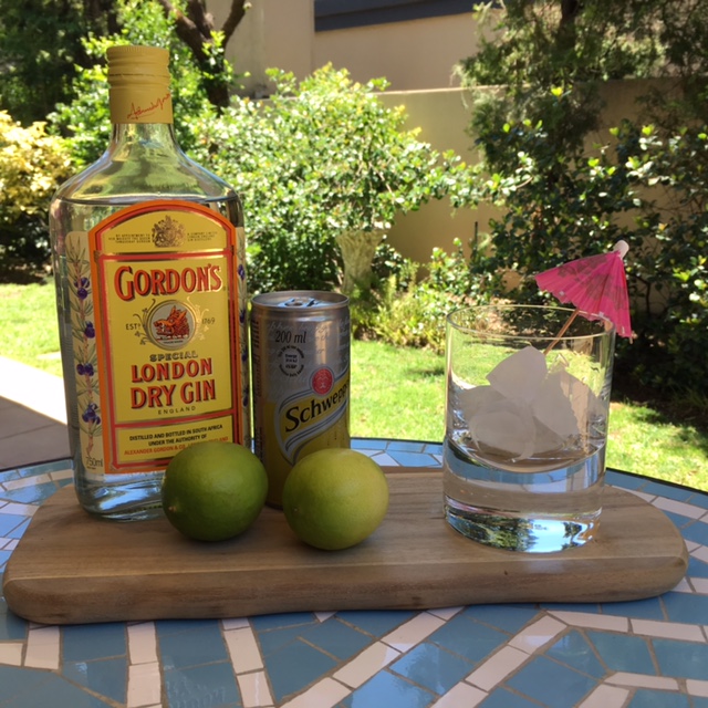 bottle of gordons gin, lime and tonic, associated with expat life a to z
