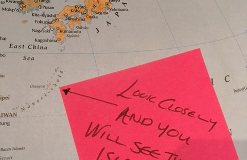 O is for One in a Million expat partner in the a to z of expat life on a map of Japan and Okinawa